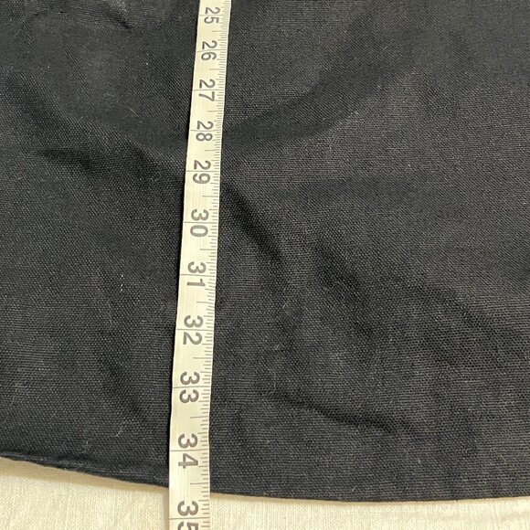 Richard Malcoim Women's Pencil Dress Black Linen Blend Pockets Size 8 - Picture 10 of 11